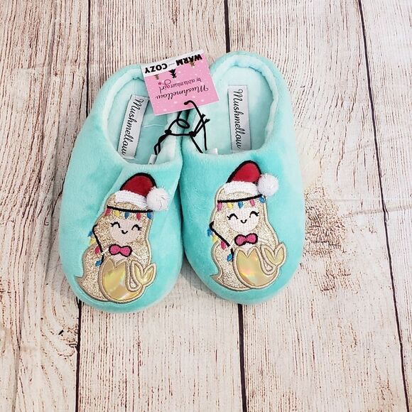 3 for $25 Mushmellow by Olivia Miller Mermaid Slippers, Sz Small - Picture 1 of 8
